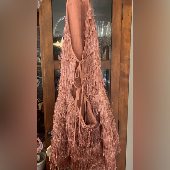 Blithe fringe rose gold romper - Picture 2 of 3